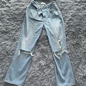 Abercrombie & Fitch Ankle Straight Ultra High ride Curve Love jeans